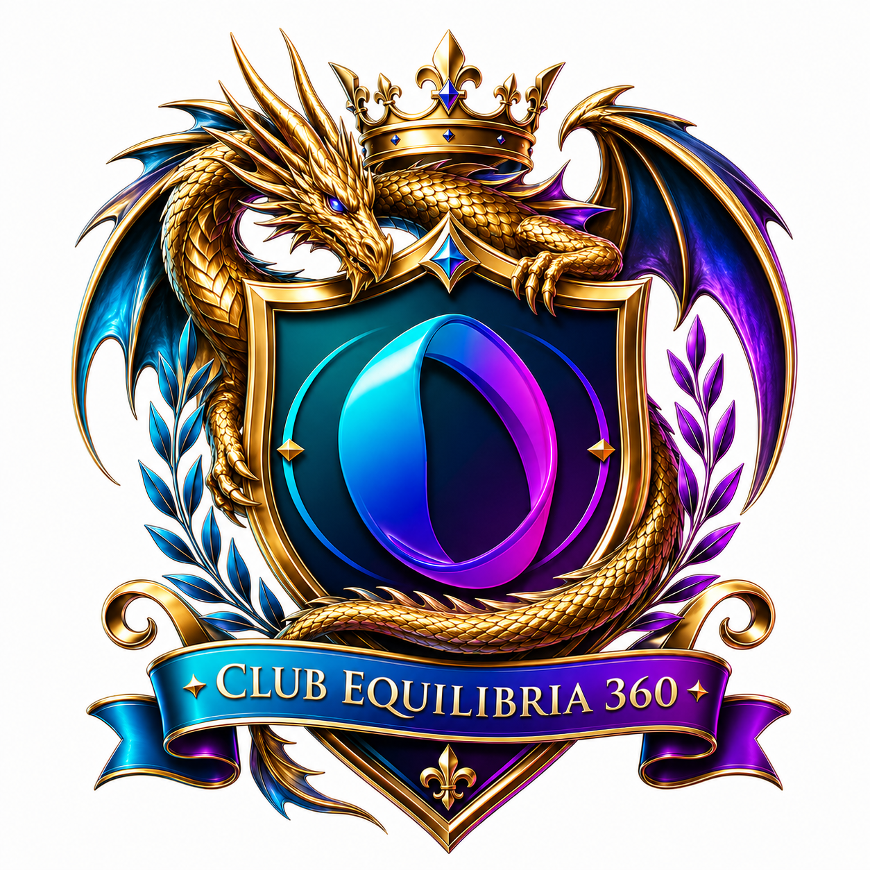Emblema del Club Equilibria 360 con dragón